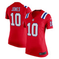 Mac Jones New England Patriots Nike Women s Game Jersey   Red