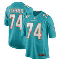 Men s Nike Liam Eichenberg Aqua Miami Dolphins Game Jersey