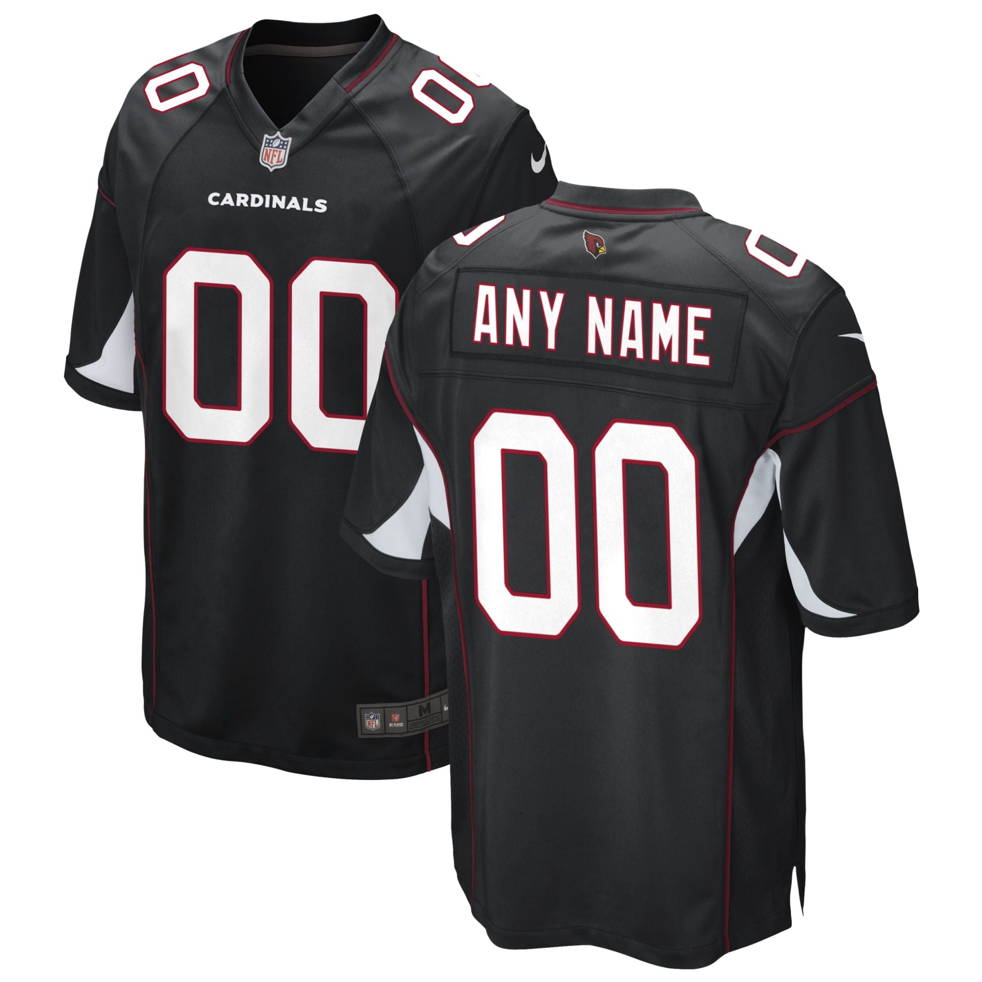 Arizona Cardinals Nike Alternate Custom Game Jersey   Black