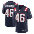 Tucker Addington New England Patriots Nike Home Game Player Jersey   Navy