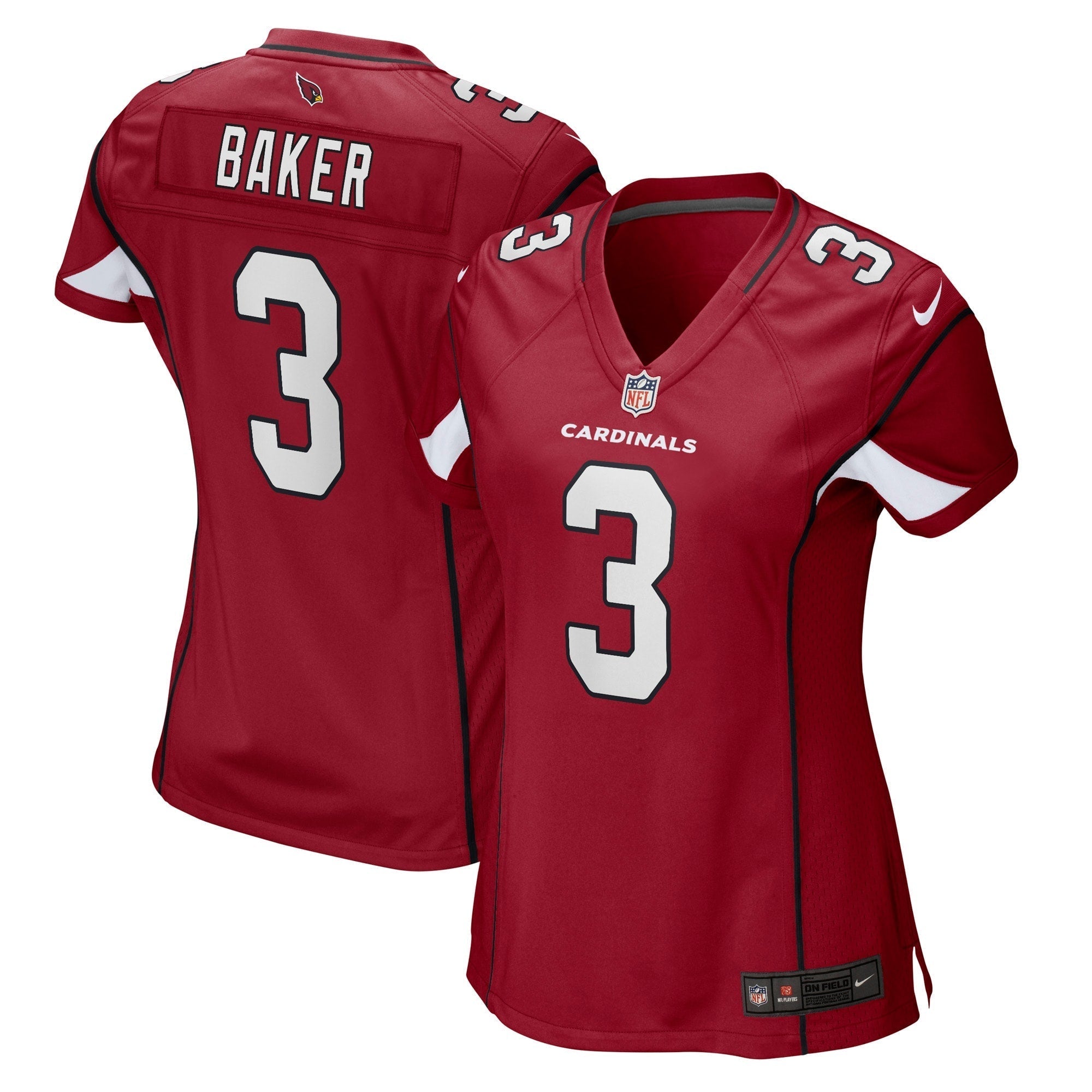 Women s Nike Budda Baker Cardinal Arizona Cardinals Game Jersey