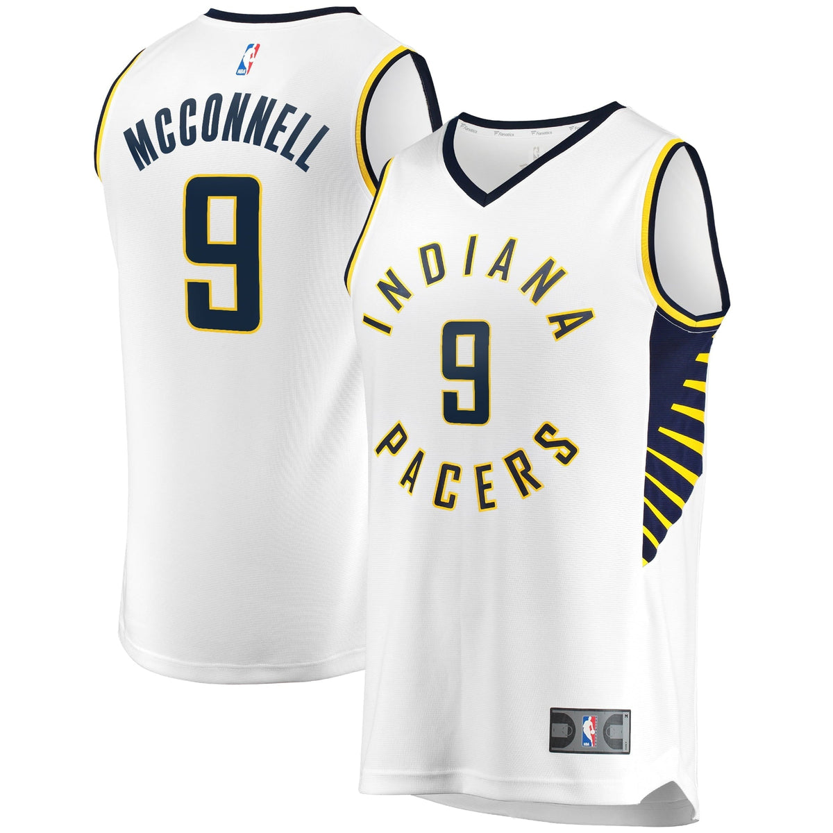 Men's Fanatics Branded T.J. McConnell White Indiana Pacers Fast Break Player Replica Jersey - Association Edition