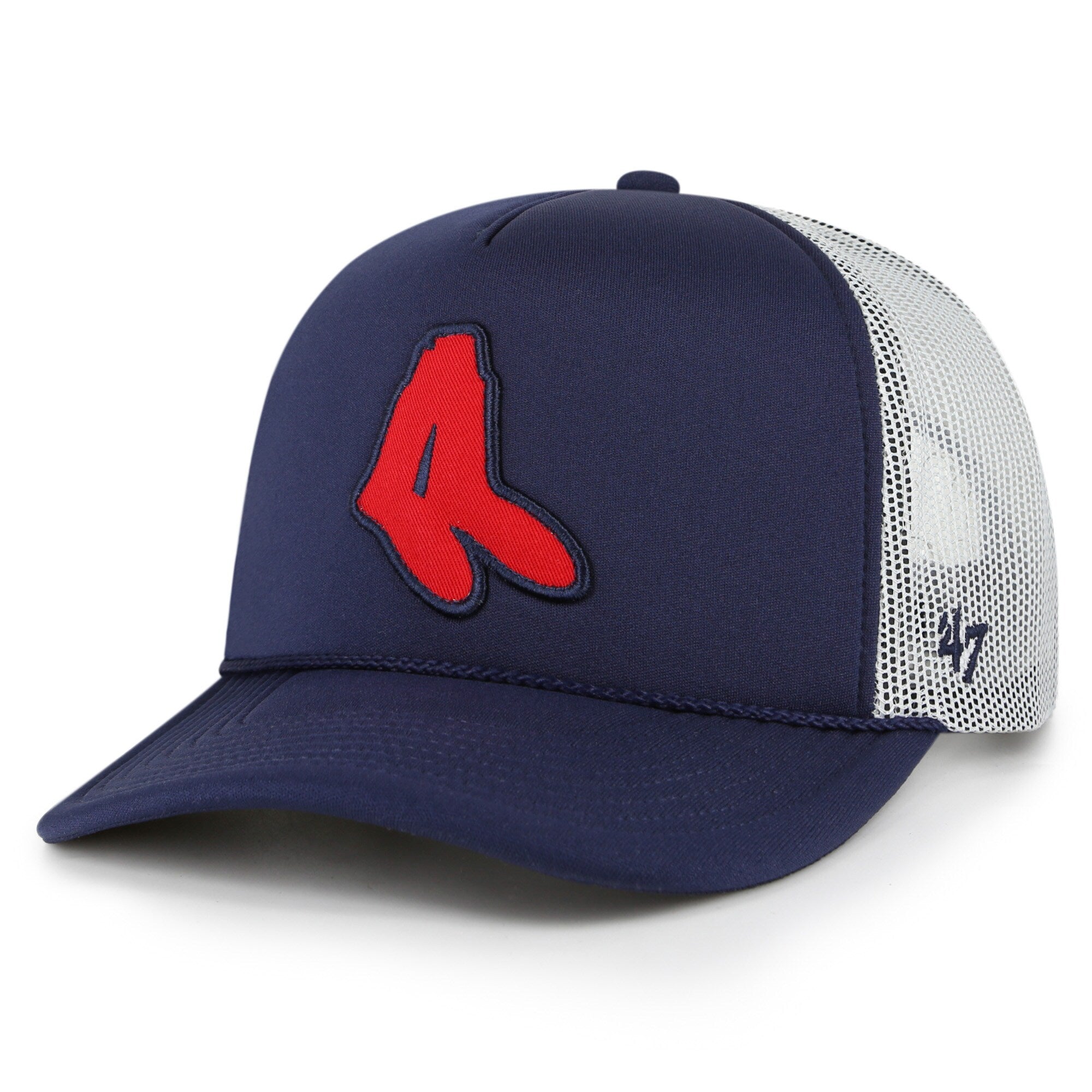 Boston Red Sox '47 Foam Logo Trucker Snapback Hat - Navy