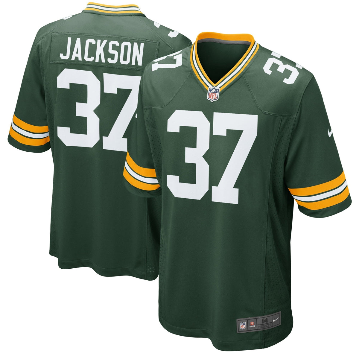 Men s Nike Josh Jackson Green Green Bay Packers Game Player Jersey