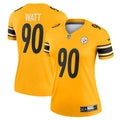 Women s Pittsburgh Steelers T.J. Watt Inverted Legend Jersey Gold