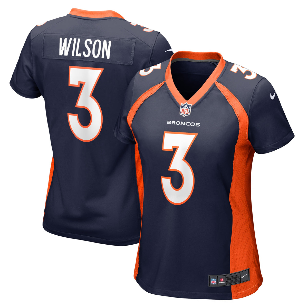Russell Wilson Denver Broncos Nike Women s Player Jersey   Navy