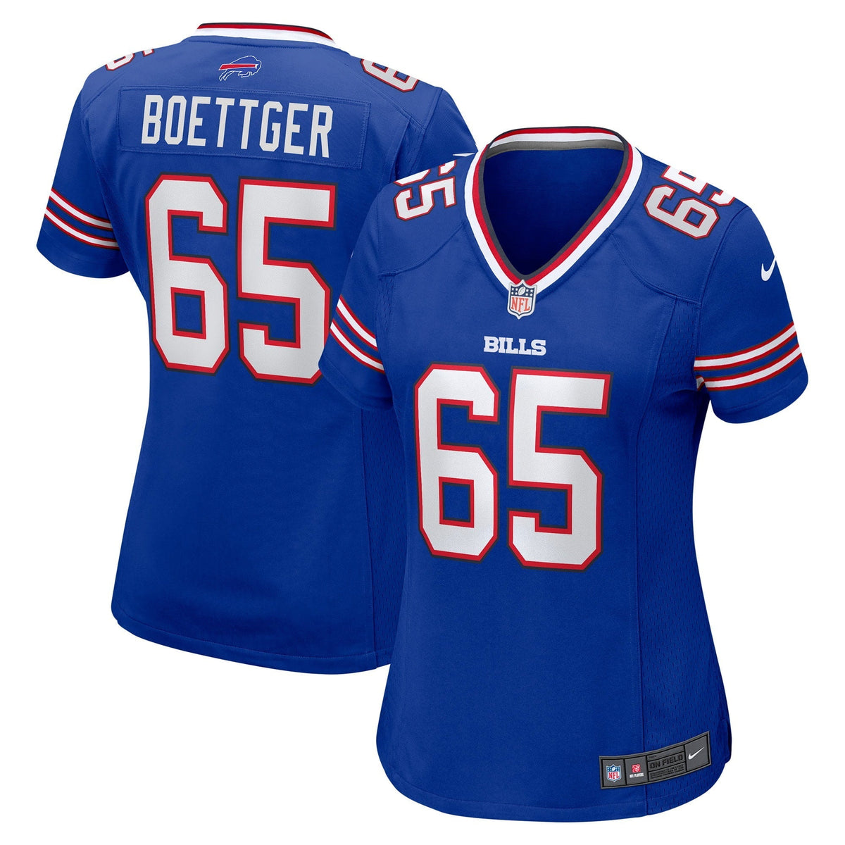 Women s Nike Ike Boettger Royal Buffalo Bills Game Jersey