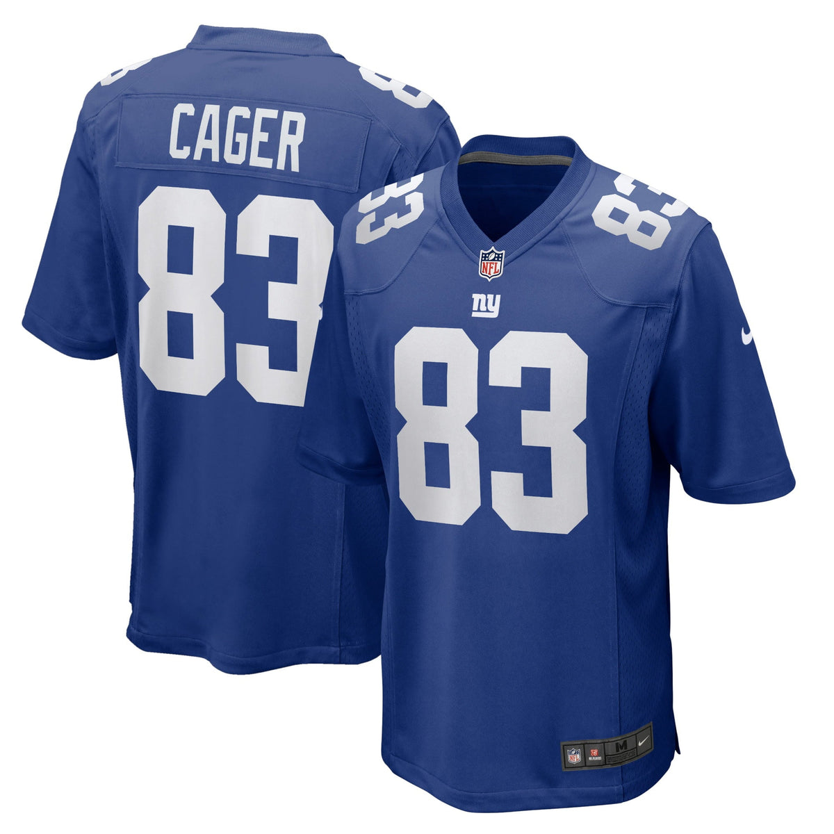 Men s Nike Lawrence Cager Royal New York Giants Home Game Player Jersey
