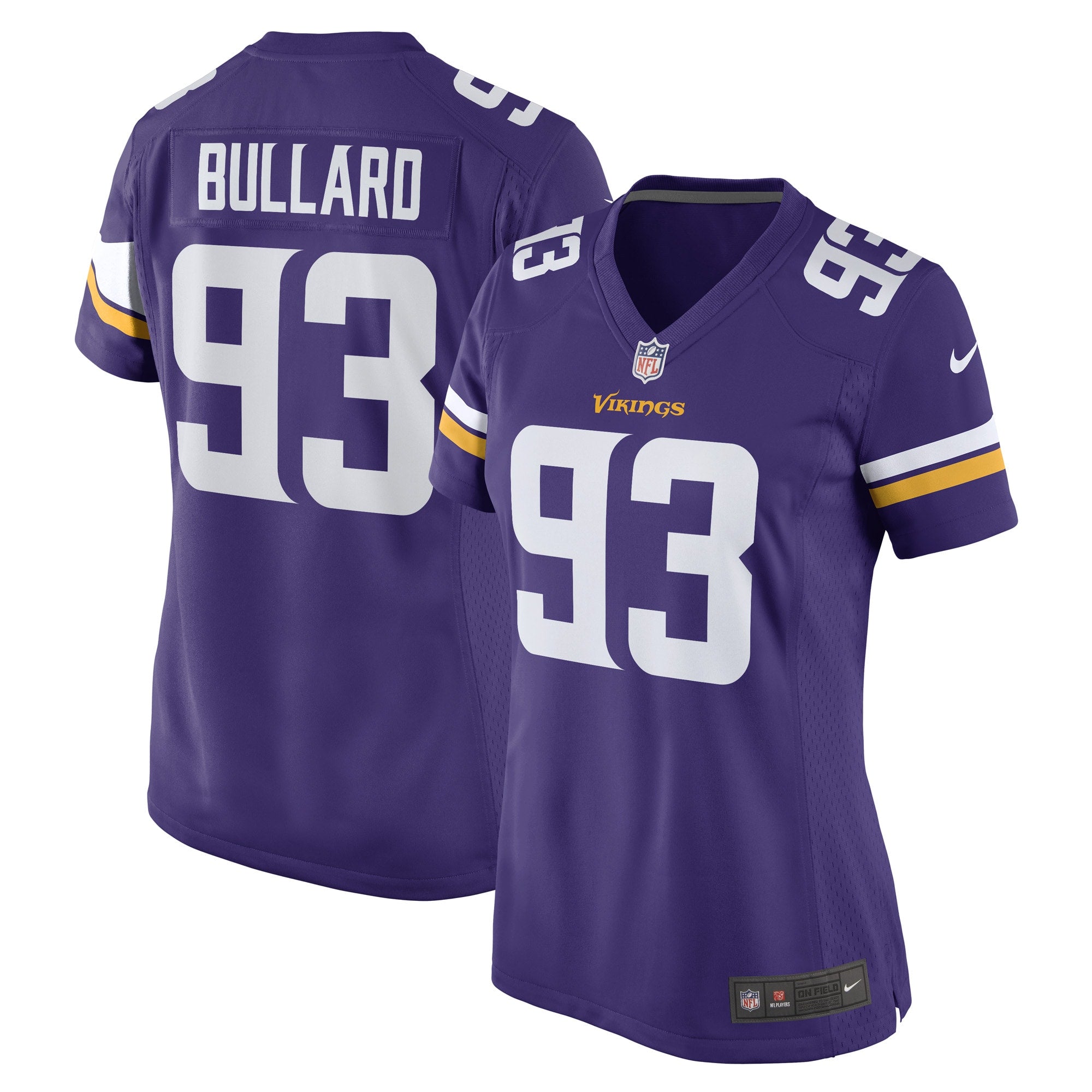 Jonathan Bullard Minnesota Vikings Nike Women s Game Player Jersey   Purple