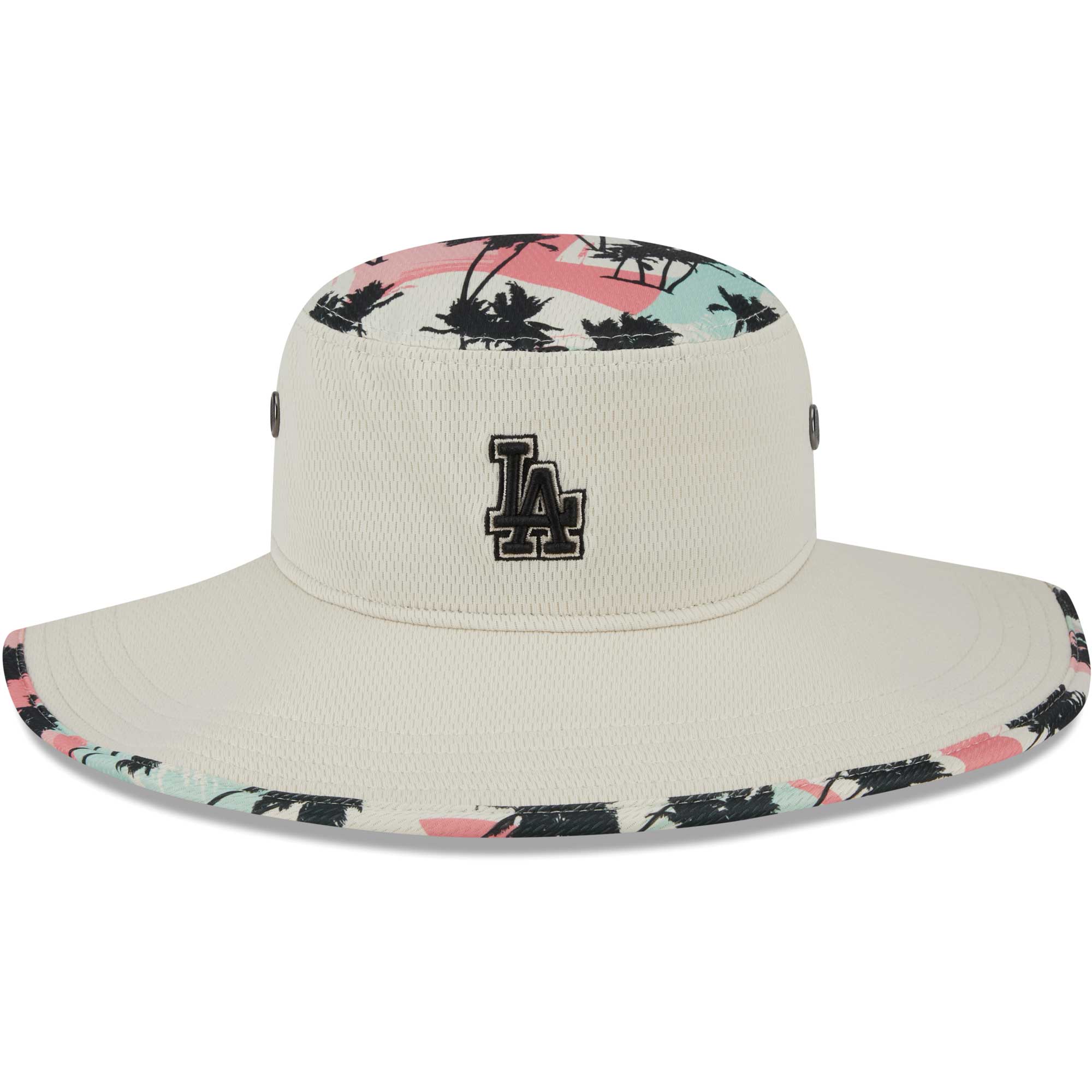 Los Angeles Dodgers New Era Retro Beachin' Bucket Hat - Natural