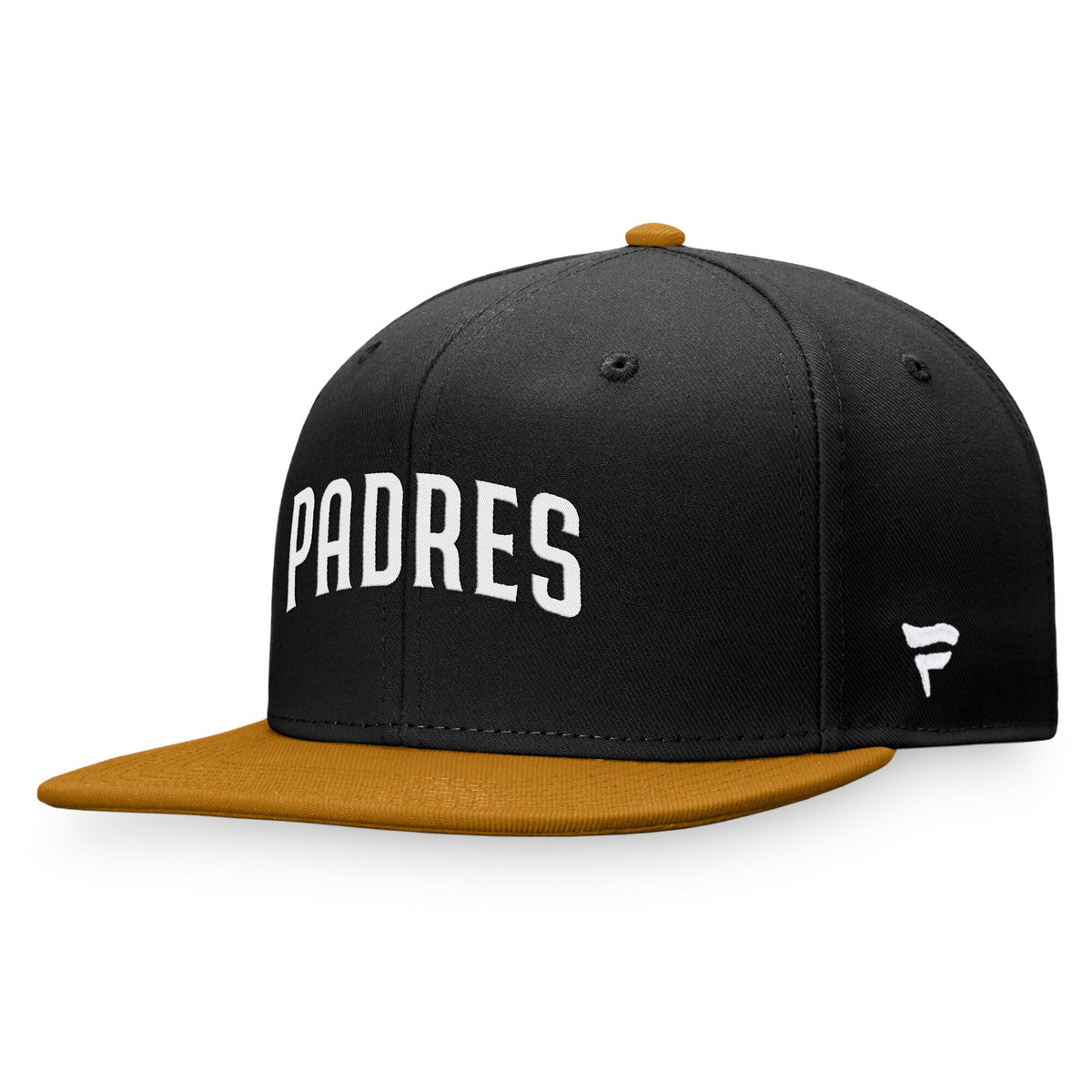 San Diego Padres Fanatics Branded Fitted Hat - Black/Khaki