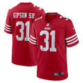Men s Nike Tashaun Gipson Sr. Scarlet San Francisco 49ers Home Game Player Jersey