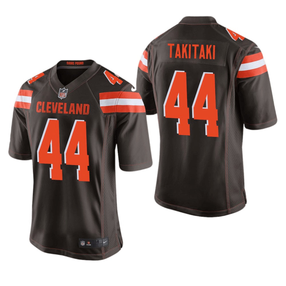 Youth Cleveland Browns Sione Takitaki Game Jersey   Brown