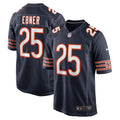 Men s Nike Trestan Ebner Navy Chicago Bears Game Player Jersey