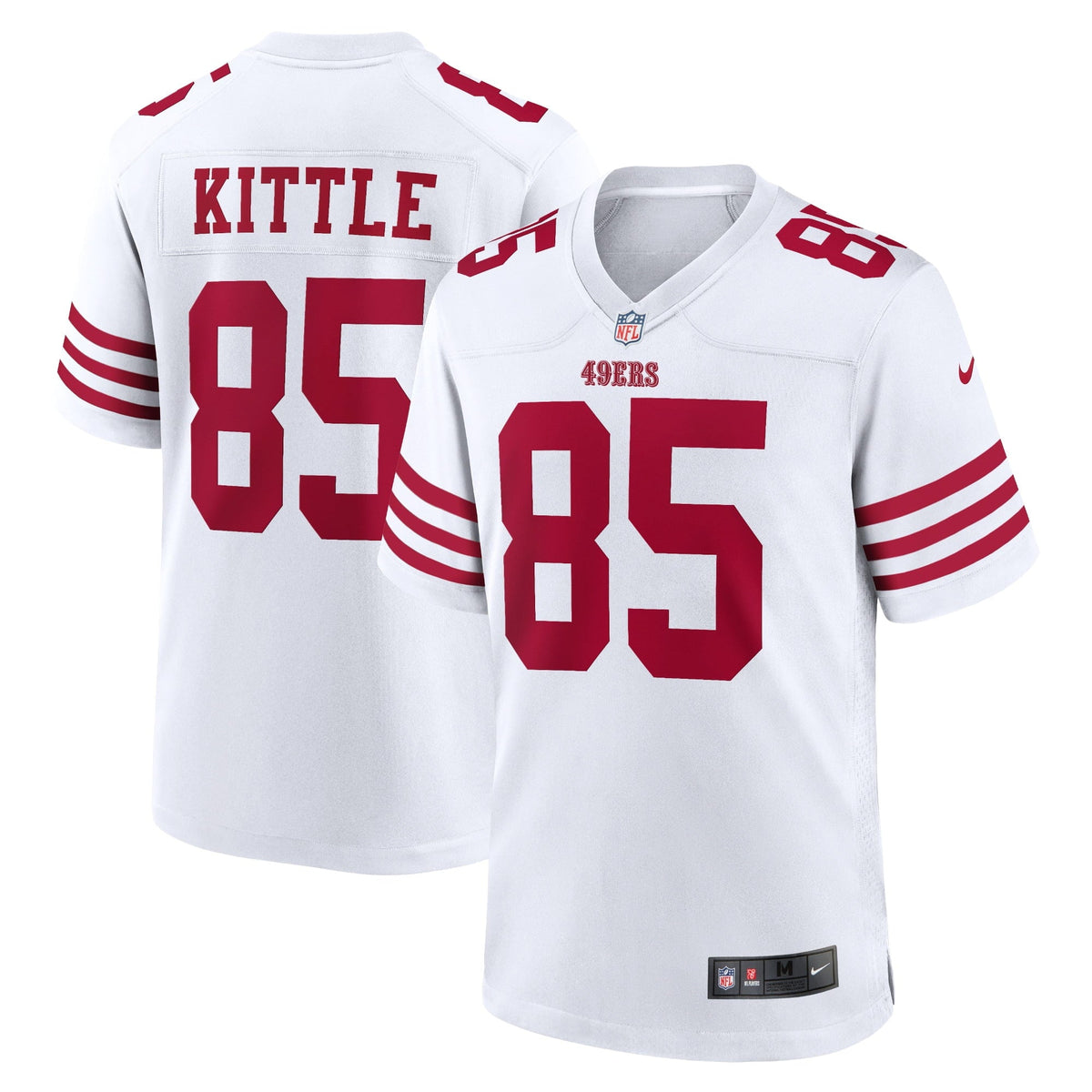 Men s Nike George Kittle White San Francisco 49ers Player Game Jersey
