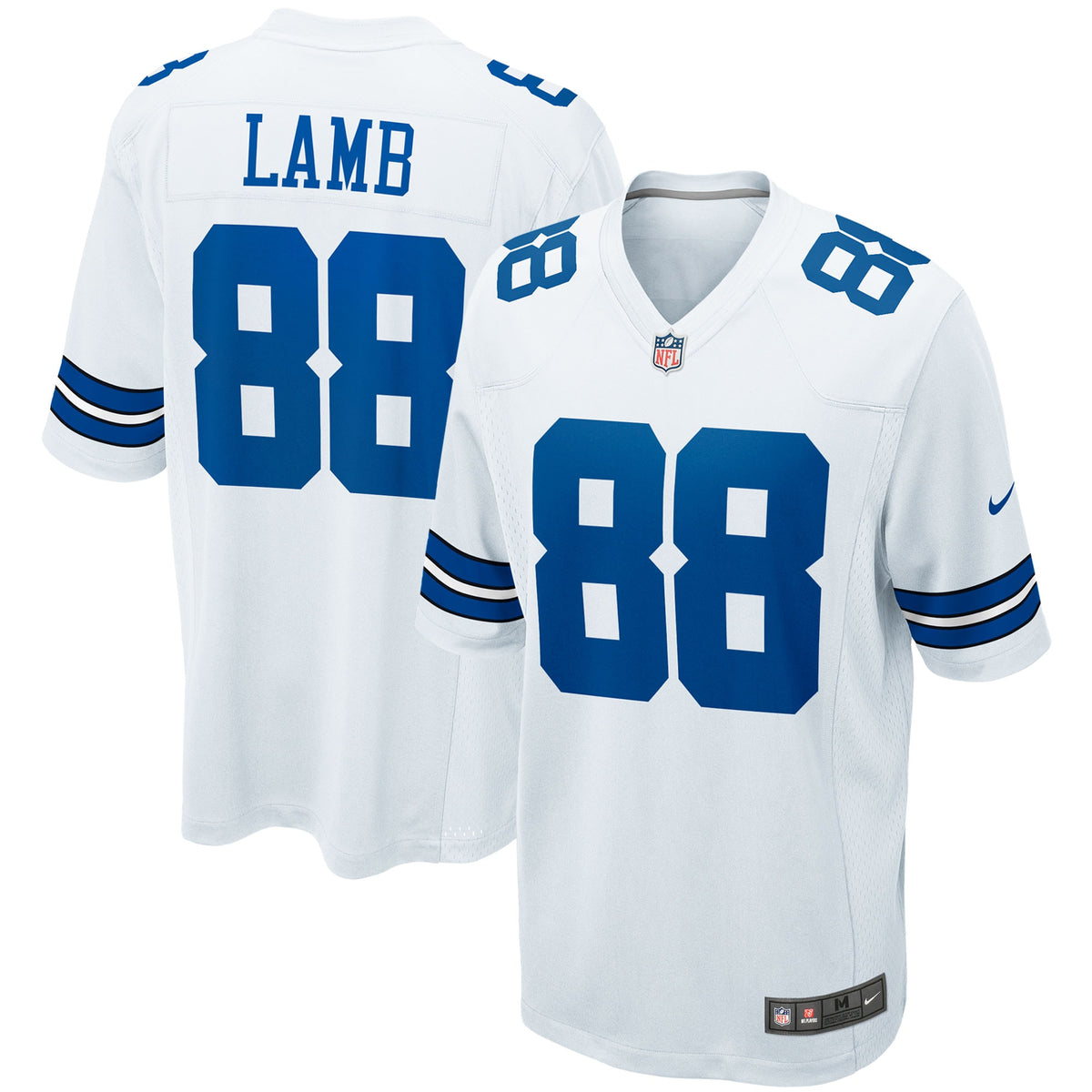 CeeDee Lamb Dallas Cowboys Nike Game Team Jersey   White