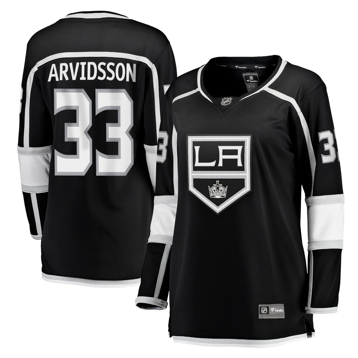 Women's Fanatics Branded Viktor Arvidsson Black Los Angeles Kings Home Breakaway Player Jersey