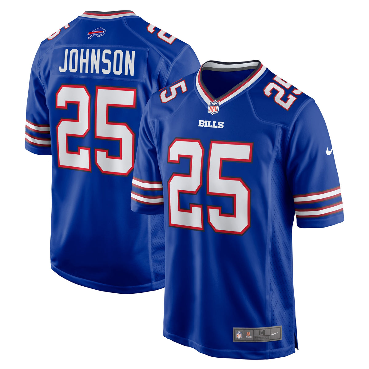 Ty Johnson Buffalo Bills Nike Team Game Jersey   Royal