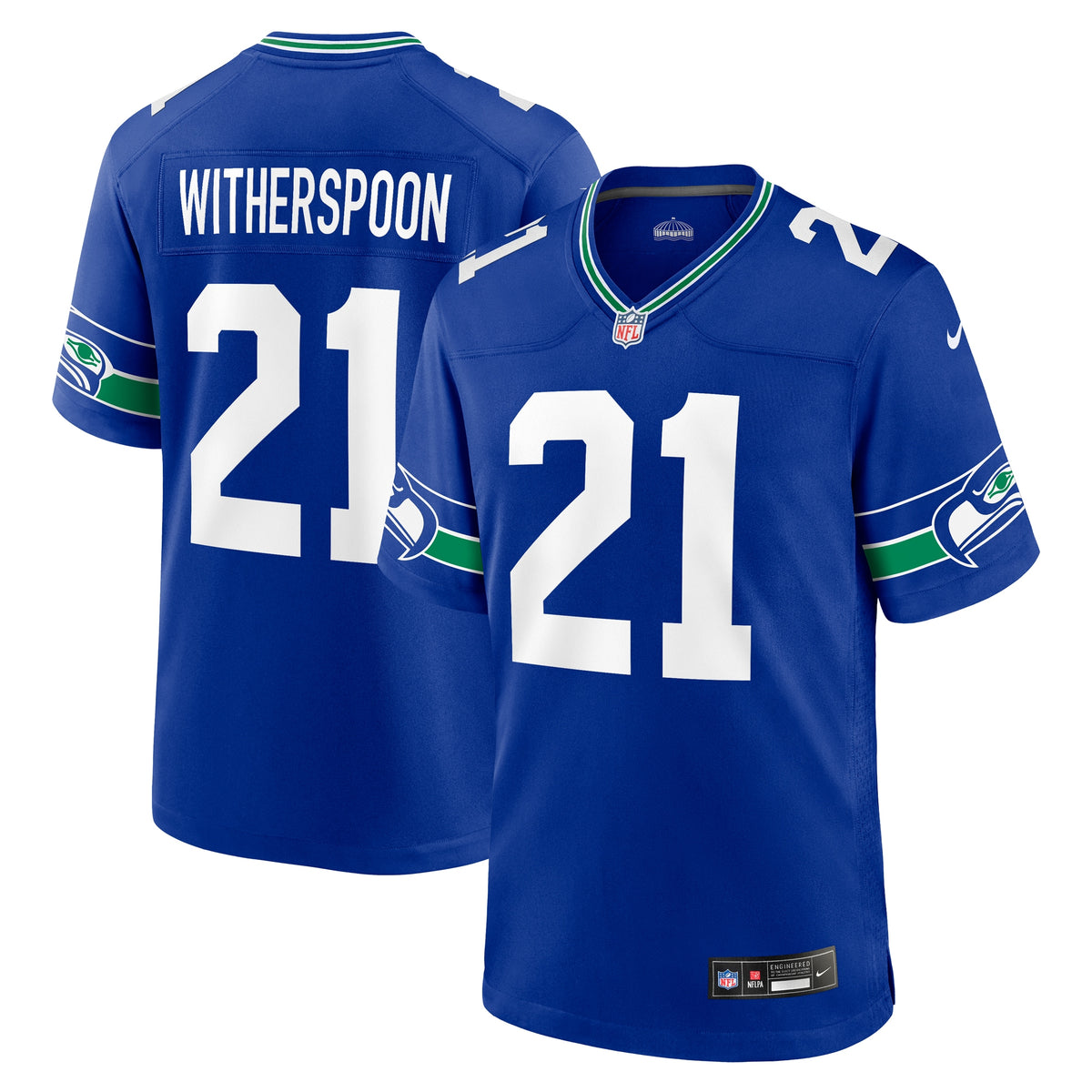 Devon Witherspoon Seattle Seahawks Nike Throwback Player Game Jersey Royal