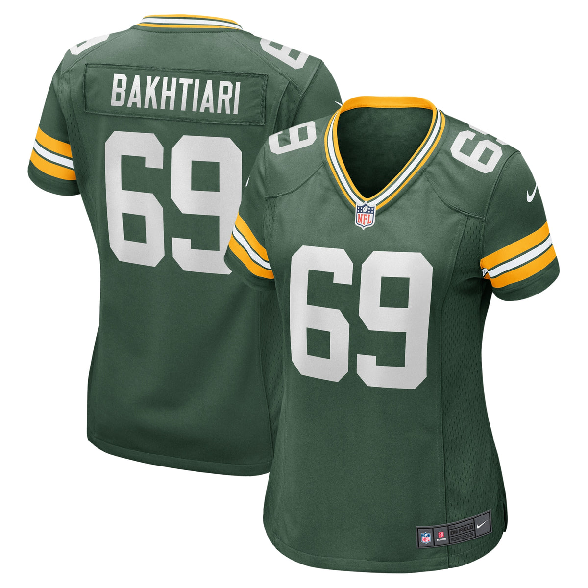 David Bakhtiari Green Bay Packers Nike Women s Game Player Jersey   Green
