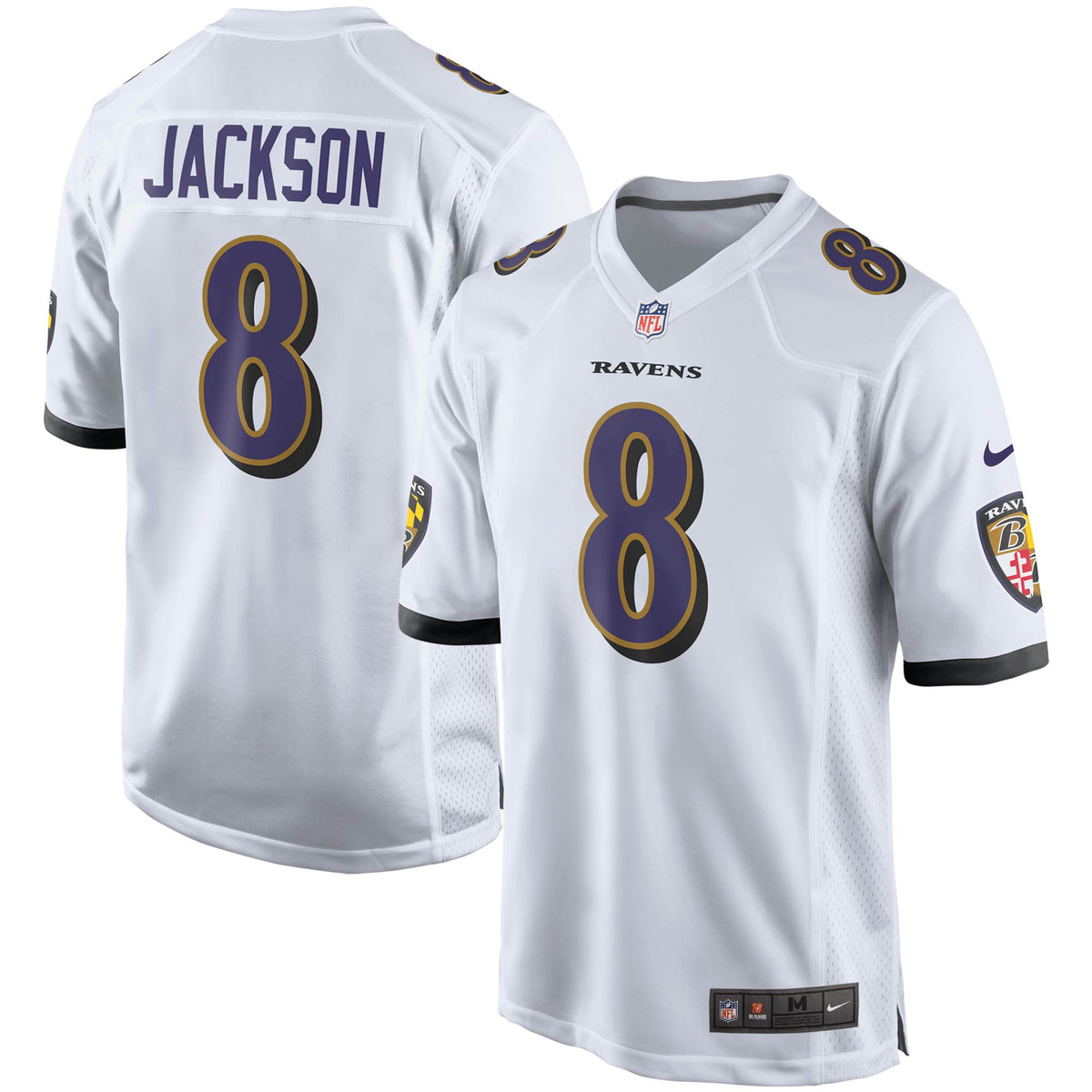 Lamar Jackson Baltimore Ravens Nike Player Game Jersey   White