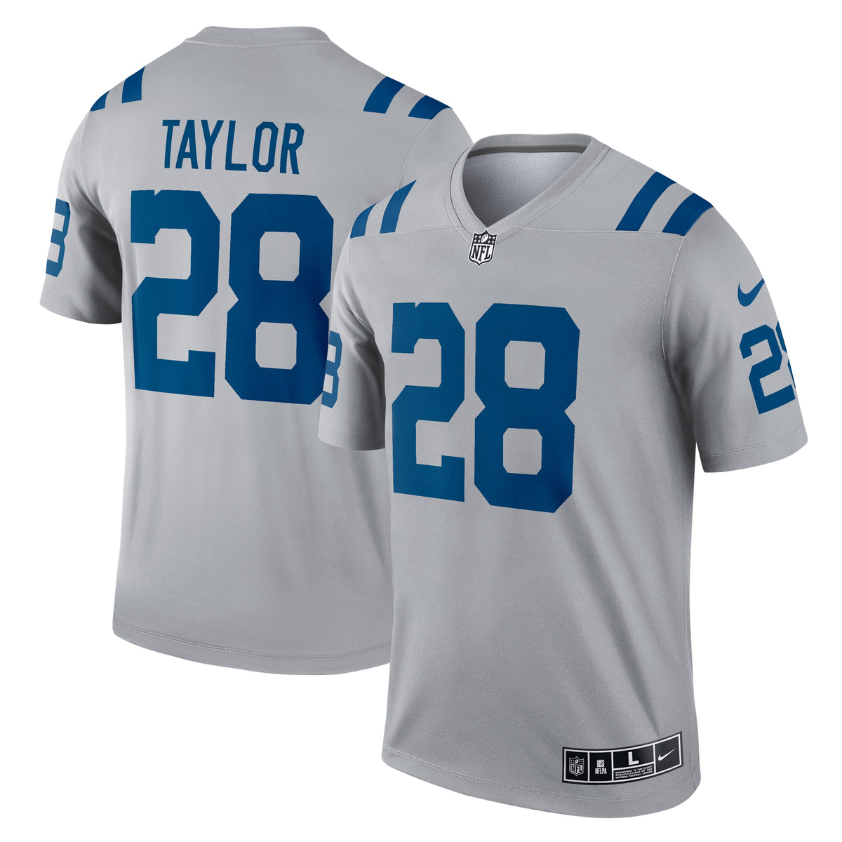 Jonathan Taylor Indianapolis Colts Nike Inverted Legend Jersey   Gray