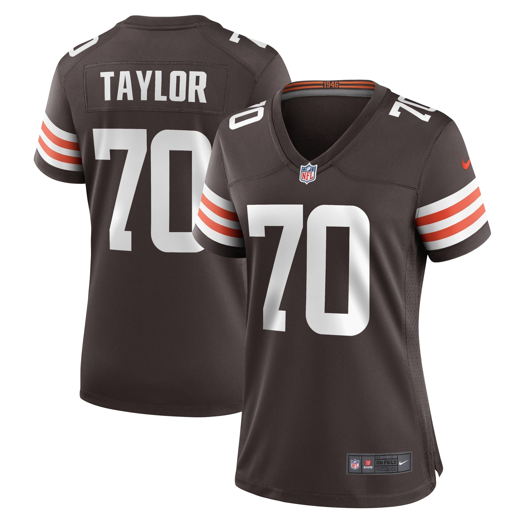 Women s Nike Alex Taylor Brown Cleveland Browns Team Game Player Jersey