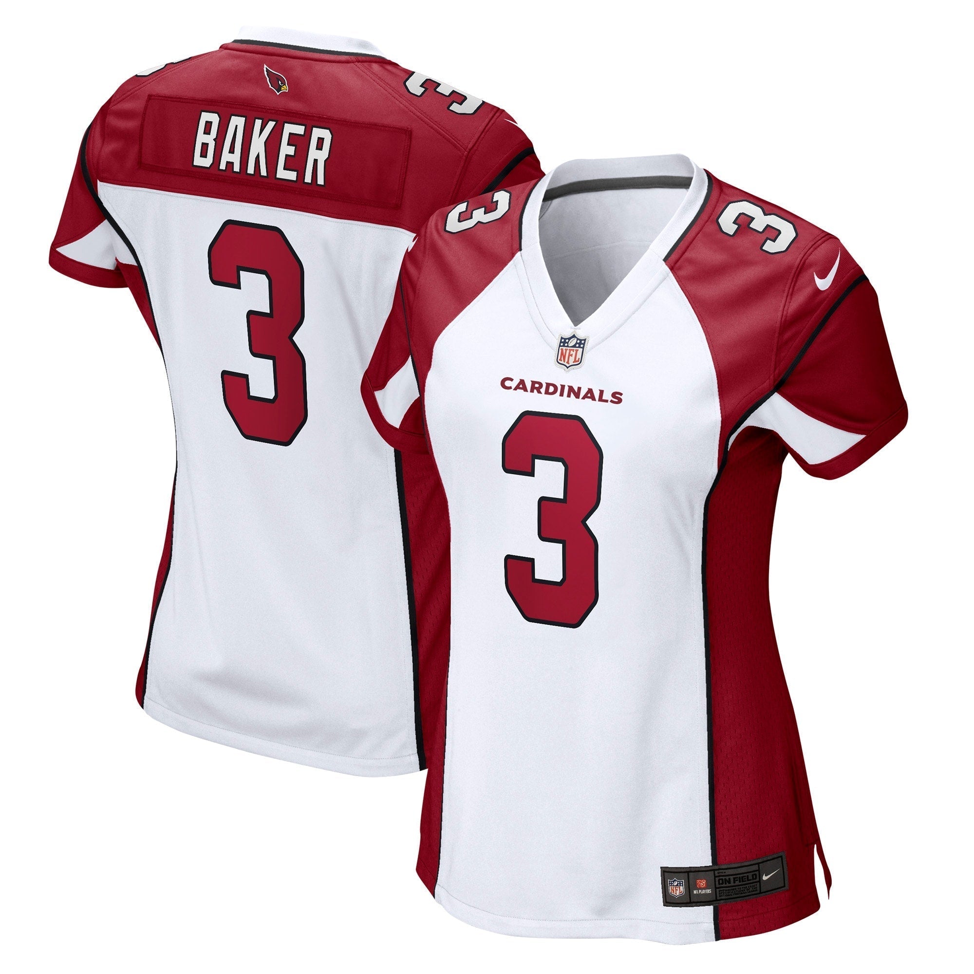 Women s Nike Budda Baker White Arizona Cardinals Game Jersey