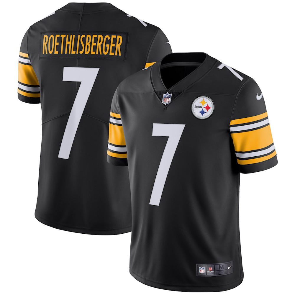 Youth Pittsburgh Steelers Ben Roethlisberger Vapor Jersey   Black