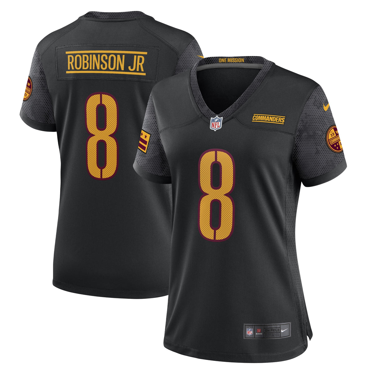 Brian Robinson Jr. Washington Commanders Nike Women s Player Jersey   Black