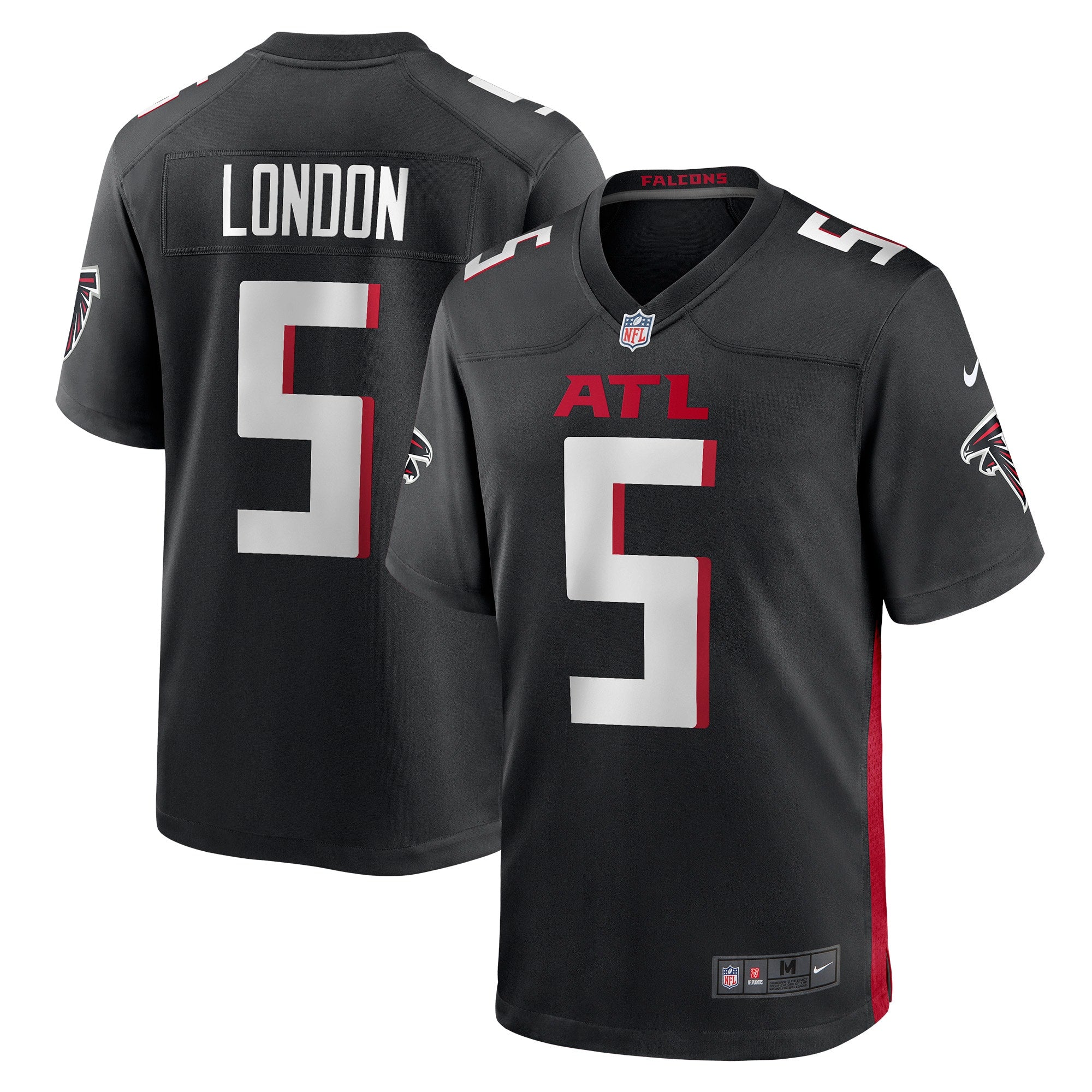 Drake London Atlanta Falcons Nike Player Game Jersey   Black