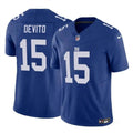 Men s New York Giants Tommy DeVito Blue 2023 Vapor Untouchable Limited Stitched Jerseys