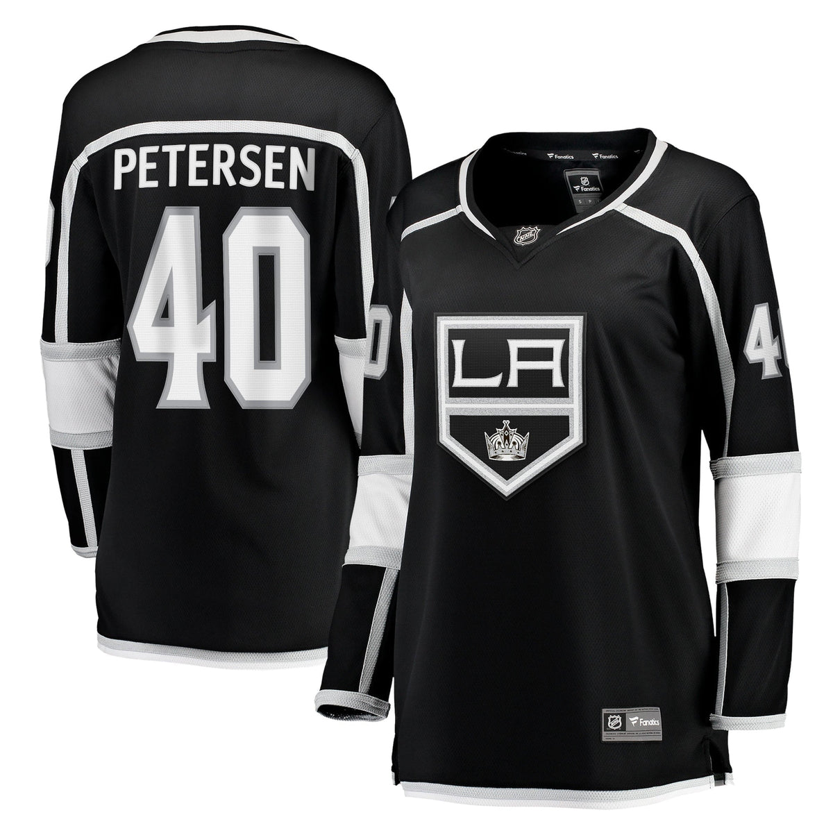 Women's Fanatics Branded Cal Petersen Black Los Angeles Kings Home Breakaway Player Jersey