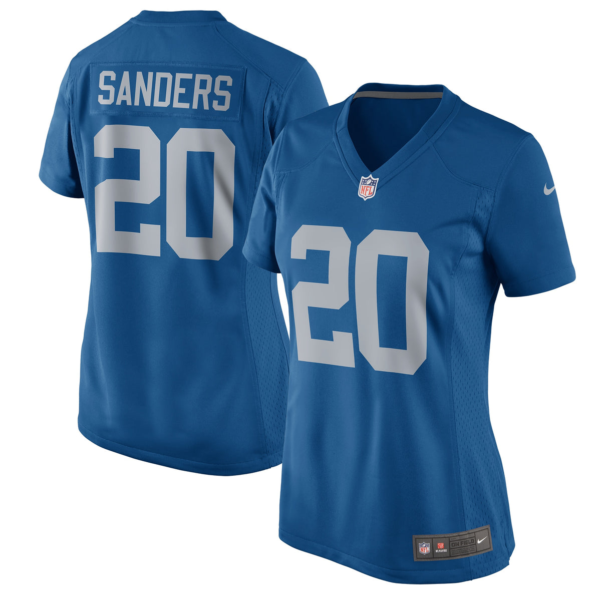 Barry Sanders Detroit Lions Nike Women s 2017 Throwback Retired Player Game Jersey   Blue
