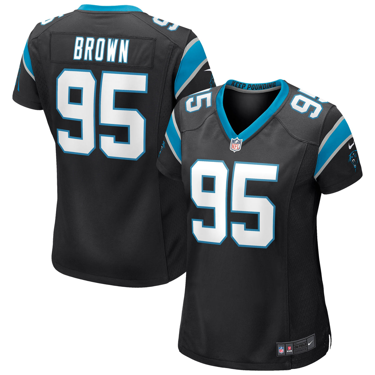 Derrick Brown Carolina Panthers Nike Women s Game Jersey   Black