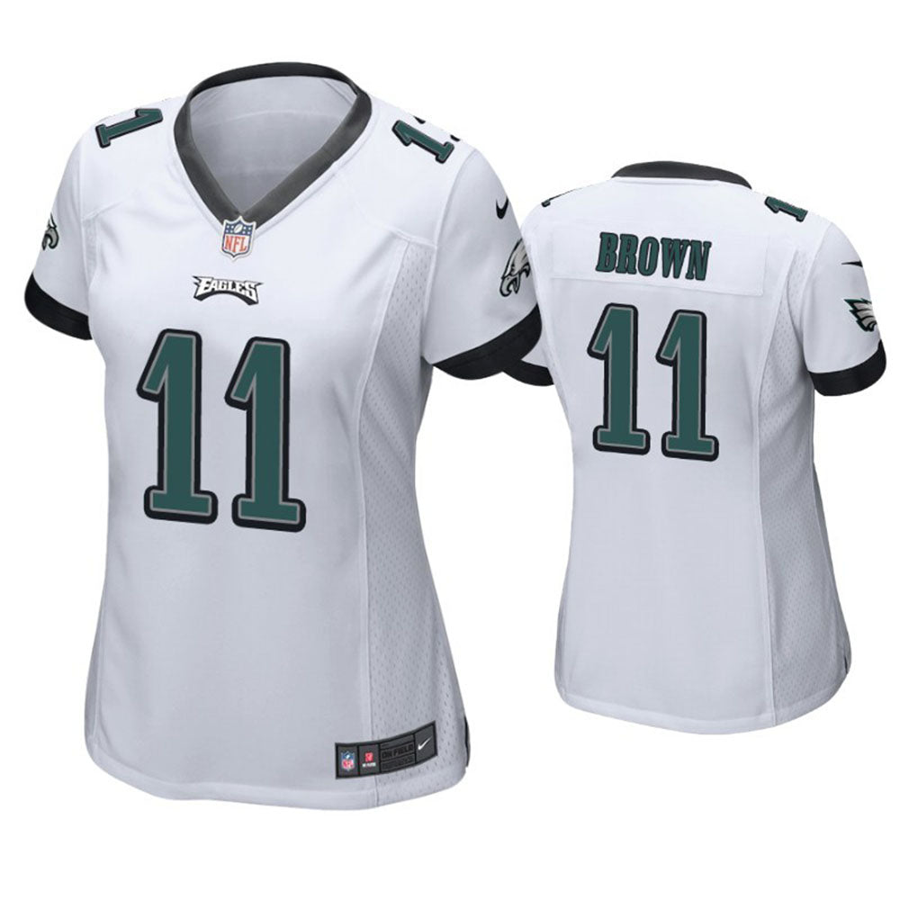 Women s Philadelphia Eagles AJ Brown Game Jersey   White