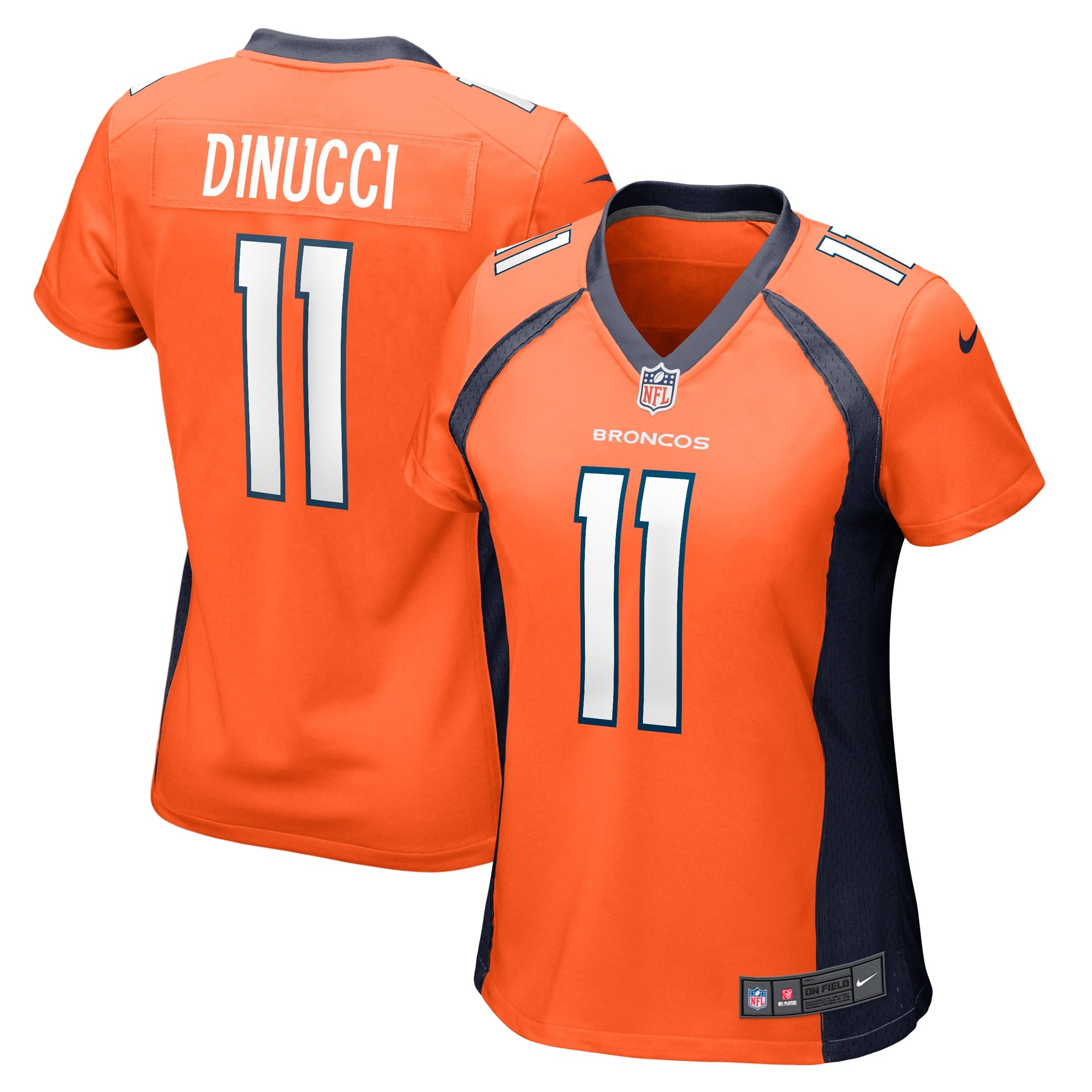 Ben DiNucci Denver Broncos Nike Women s Team Game Jersey    Orange