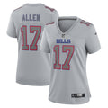 Women s Nike Josh Allen Gray Buffalo Bills Atmosphere Fashion Game Jersey