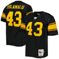 Troy Polamalu Pittsburgh Steelers Mitchell   Ness 2008 Alternate Authentic Retired Player Jersey   Black