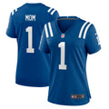 Number 1 Mom Indianapolis Colts Nike Women s Game Jersey   Royal