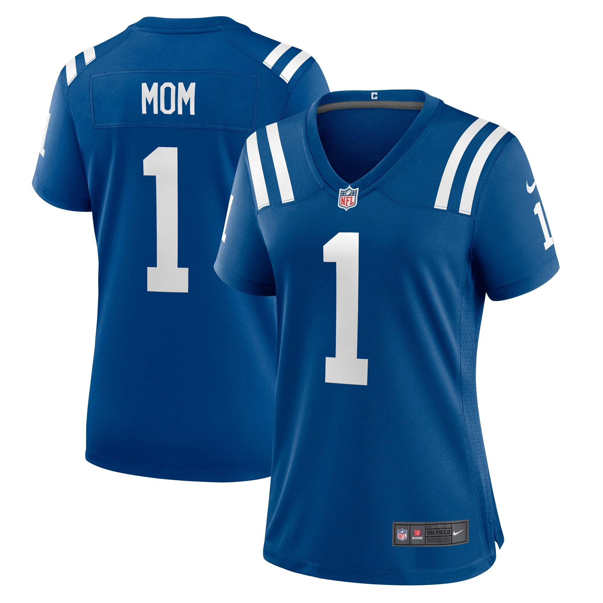 Number 1 Mom Indianapolis Colts Nike Women s Game Jersey   Royal