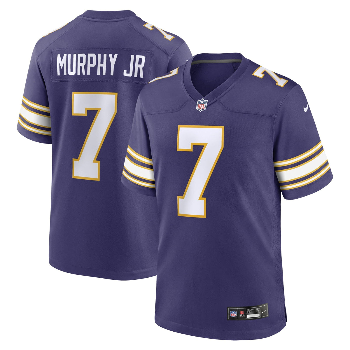 Men s Nike Byron Murphy Jr. Purple Minnesota Vikings Classic Player Game Jersey