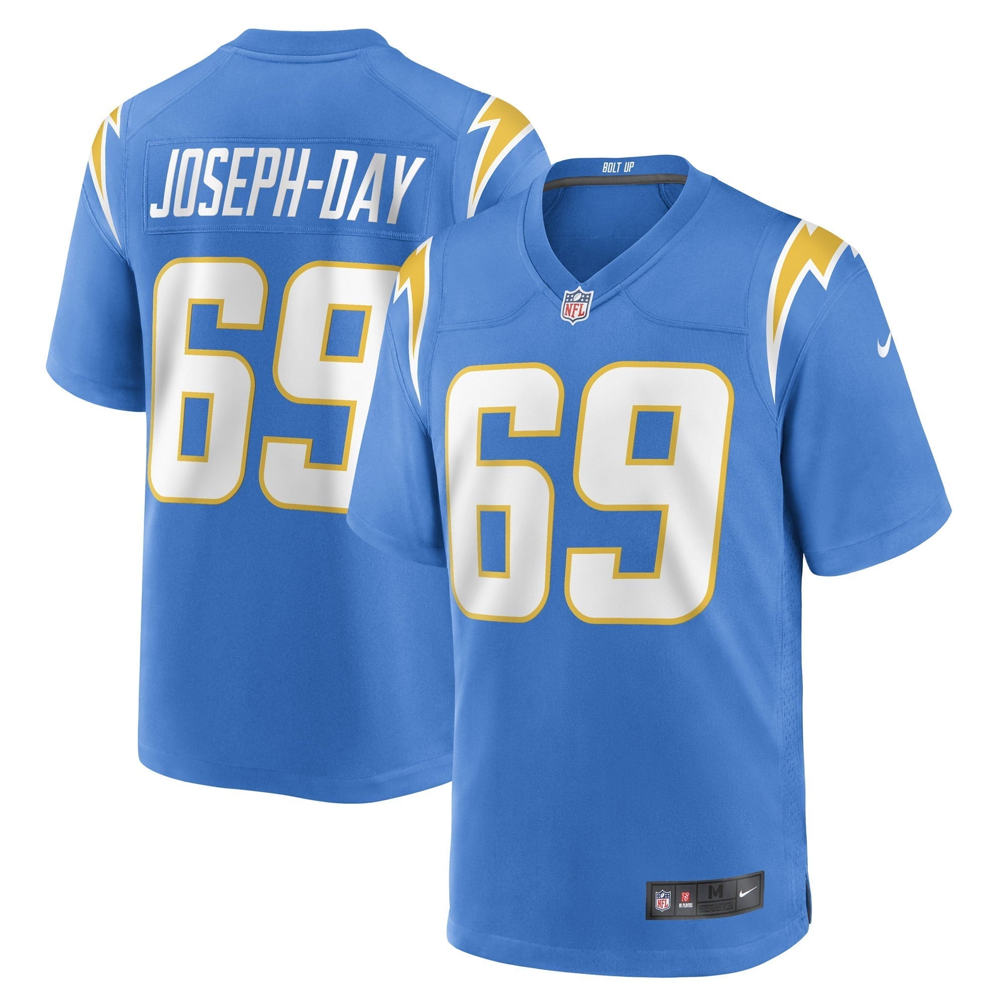 Men s Nike Sebastian Joseph-Day Powder Blue Los Angeles Chargers Game Player Jersey