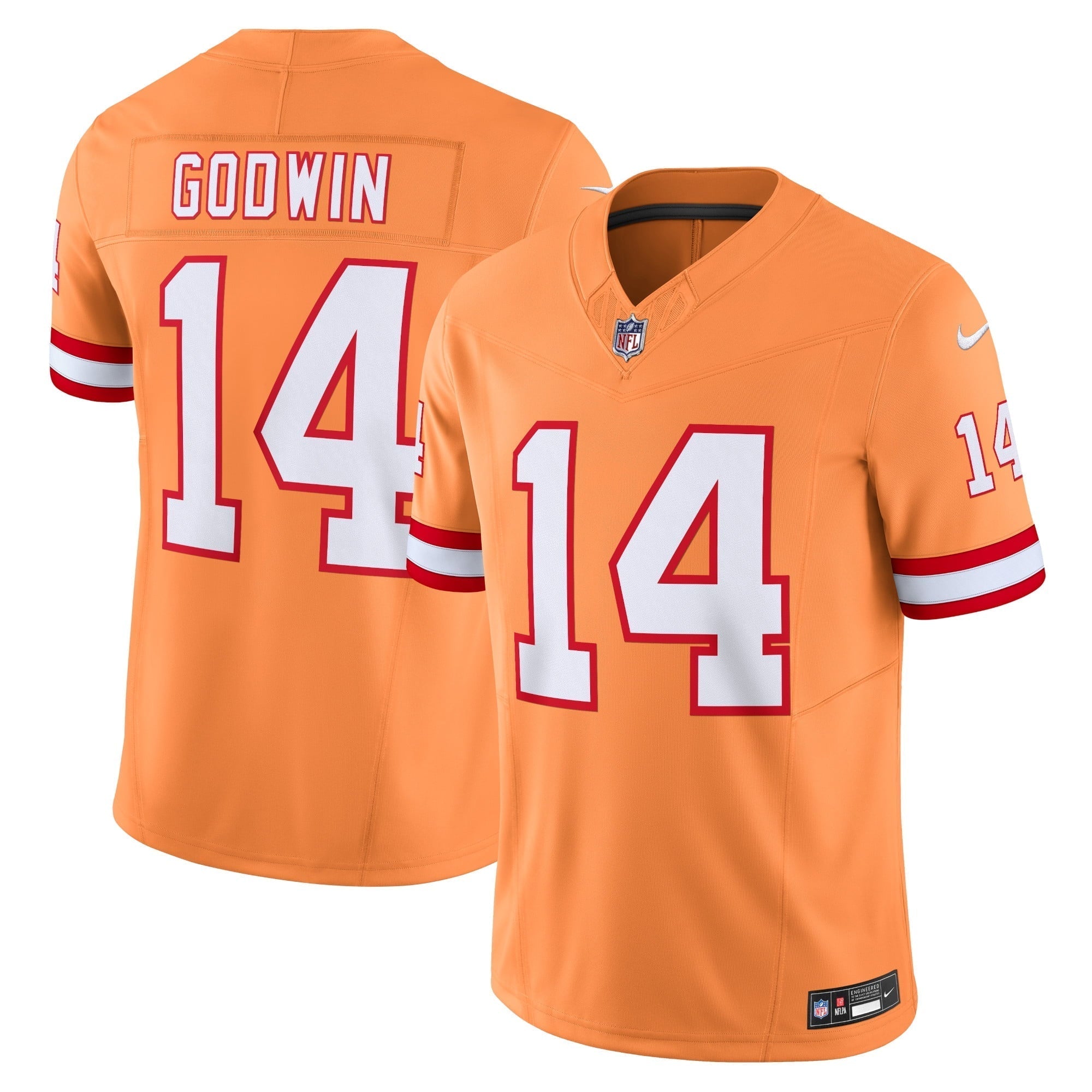Men s Nike Chris Godwin Orange Tampa Bay Buccaneers Throwback Vapor F.U.S.E. Limited Jersey