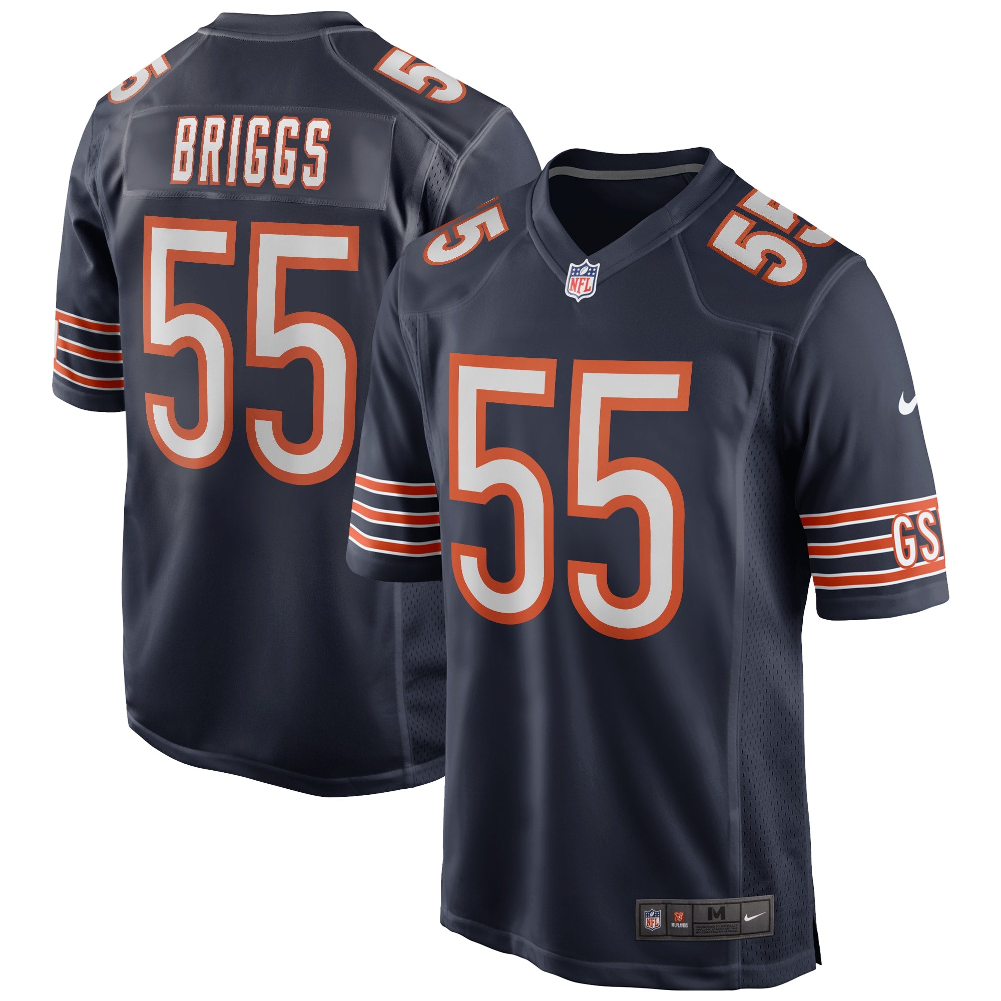 Lance Briggs Chicago Bears Nike Game Retired Player Jersey   Navy