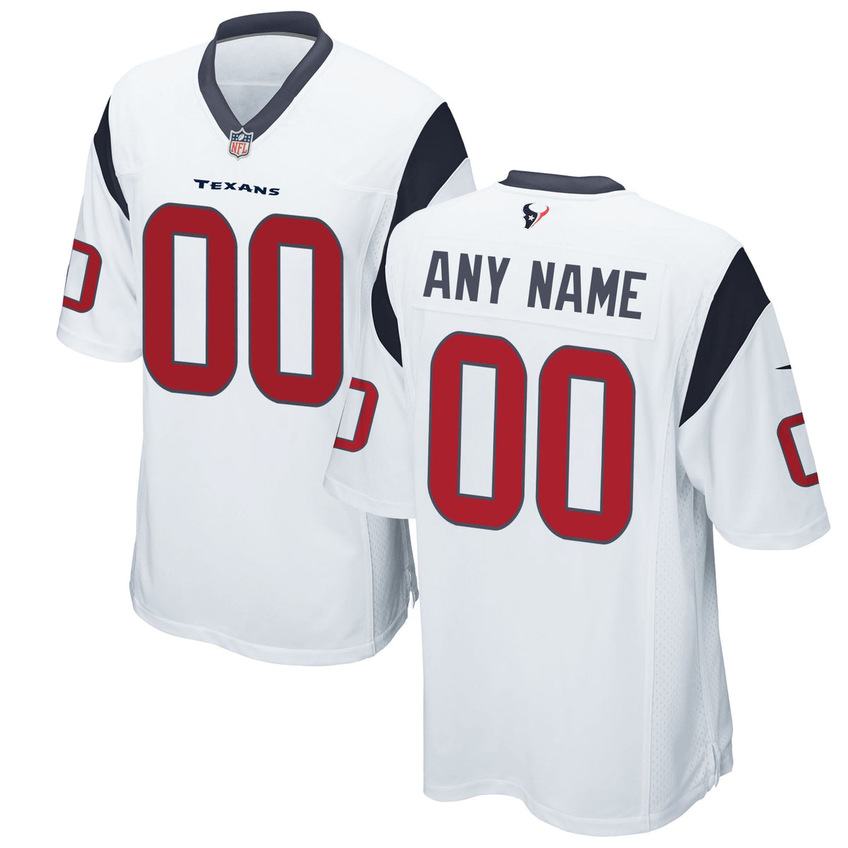 Houston Texans Nike Custom Game Jersey   White