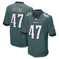Men s Nike Dalton Keene Midnight Green Philadelphia Eagles Game Player Jersey