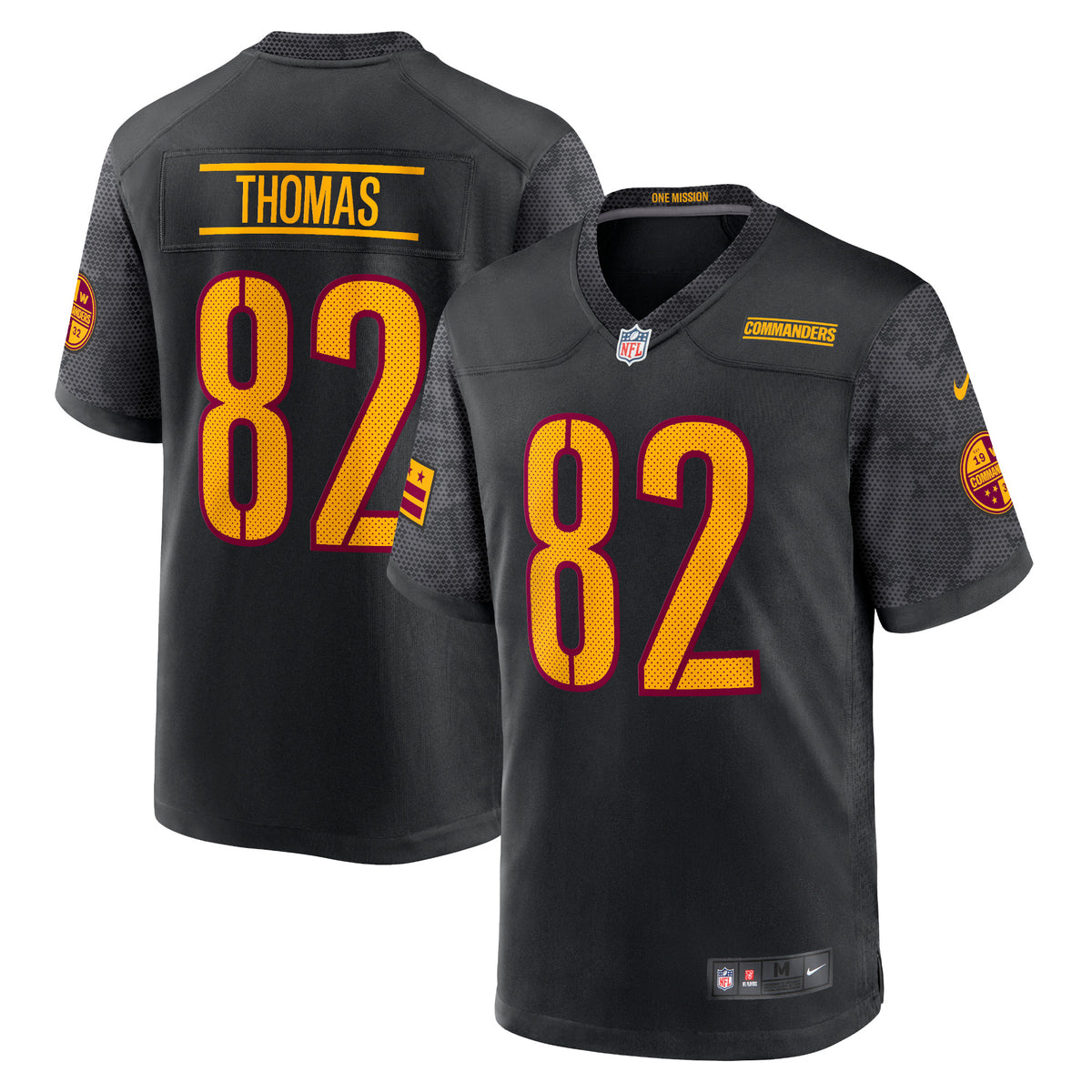 Logan Thomas Washington Commanders Nike Alternate Game Player Jersey   Black