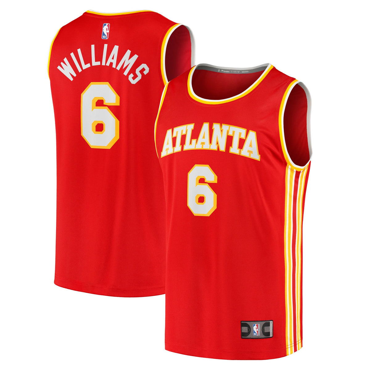 Lou Williams Atlanta Hawks, NBA Jerseys Fanatics Branded Youth 2021/22 Fast Break Replica Jersey - Icon Edition - Red