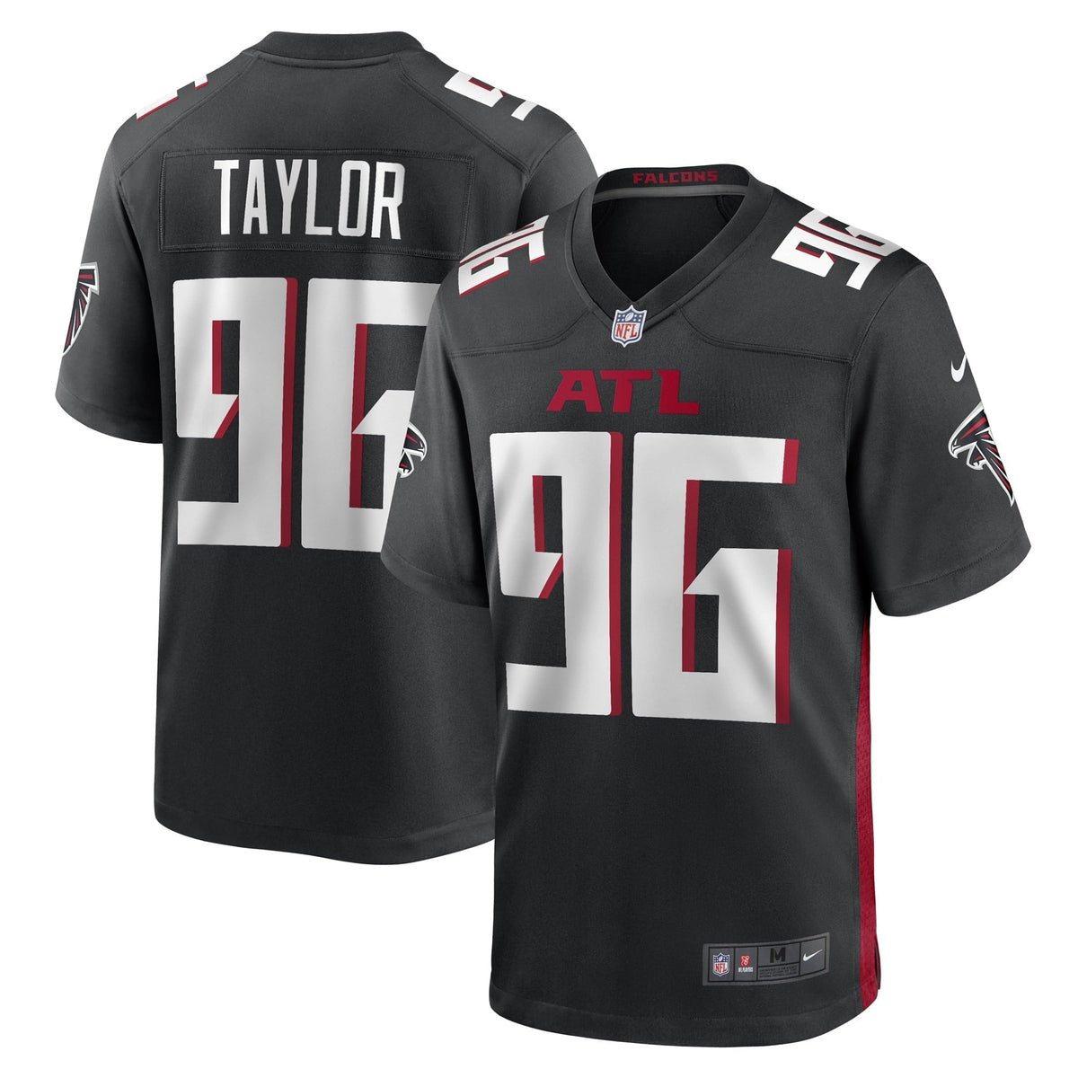 Men s Nike Vincent Taylor Black Atlanta Falcons Game Player Jersey